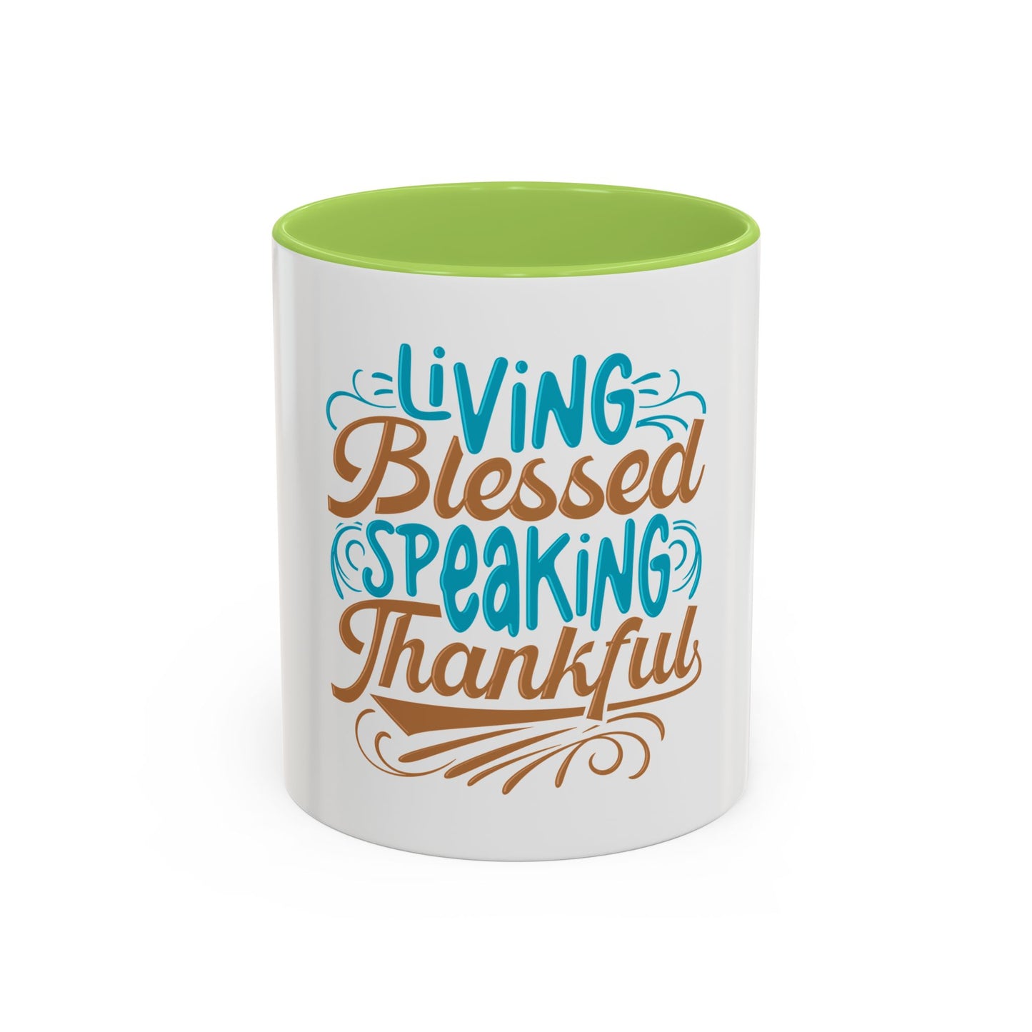 Living Blessed, Speaking Thankful Coffee Mug