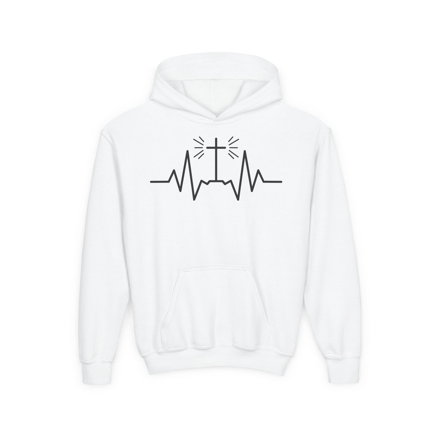 Heartbeat of the Cross Youth Hoodie
