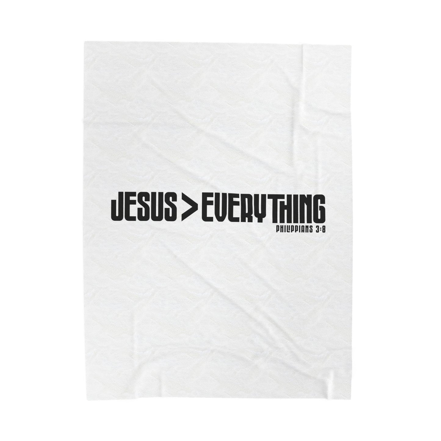 Jesus > Everything Velveteen Plush Blanket