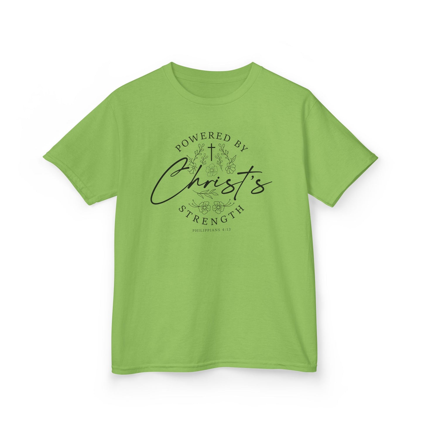 Powered by Christ’s Strength Kids Tee