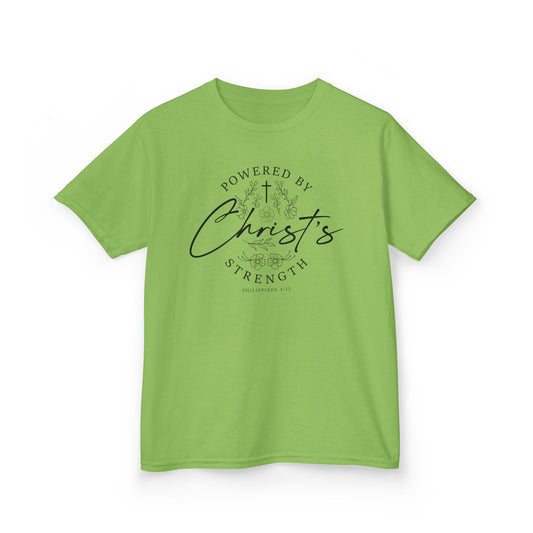 Powered by Christ’s Strength Kids Tee