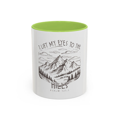 I lift my eyes to the hills Coffee Mug