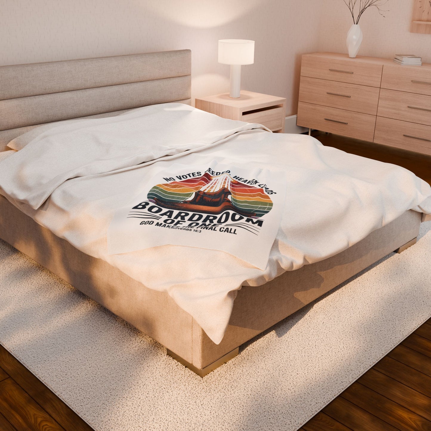 Boardroom of One Velveteen Plush Blanket