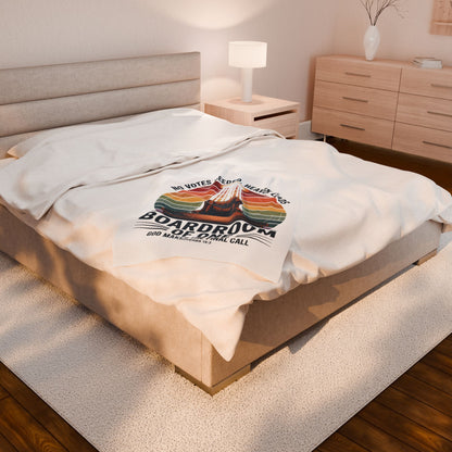 Boardroom of One Velveteen Plush Blanket