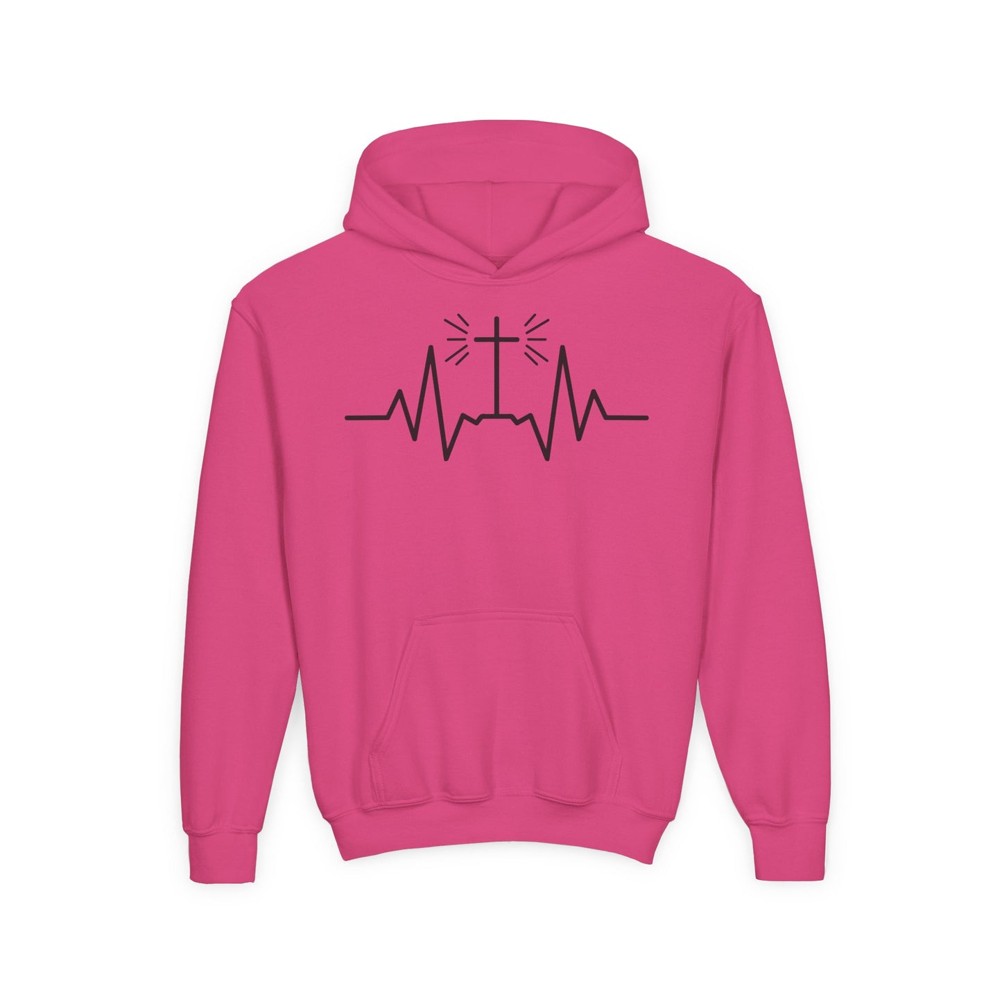 Heartbeat of the Cross Youth Hoodie