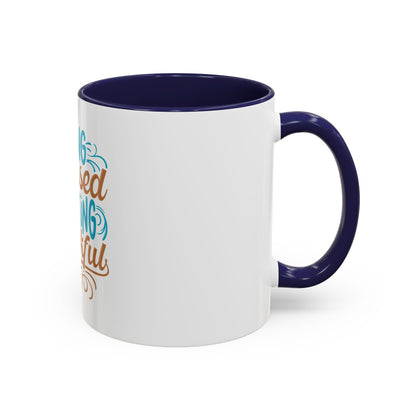Living Blessed, Speaking Thankful Coffee Mug