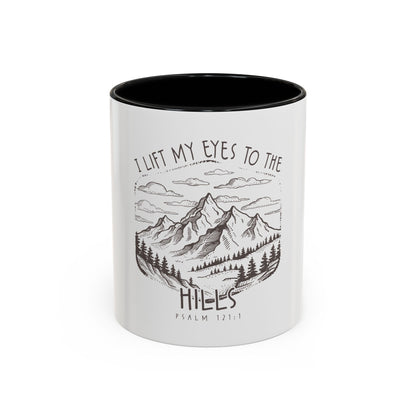 I lift my eyes to the hills Coffee Mug