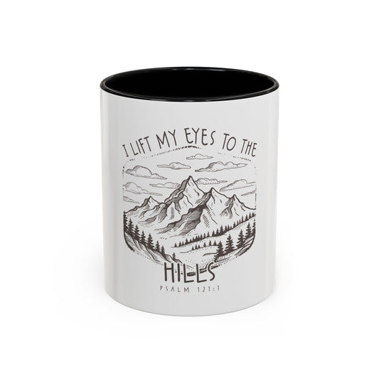 I lift my eyes to the hills Coffee Mug