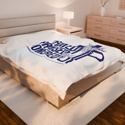 Prayed Up. Praised Up. Powered Up Velveteen Plush Blanket