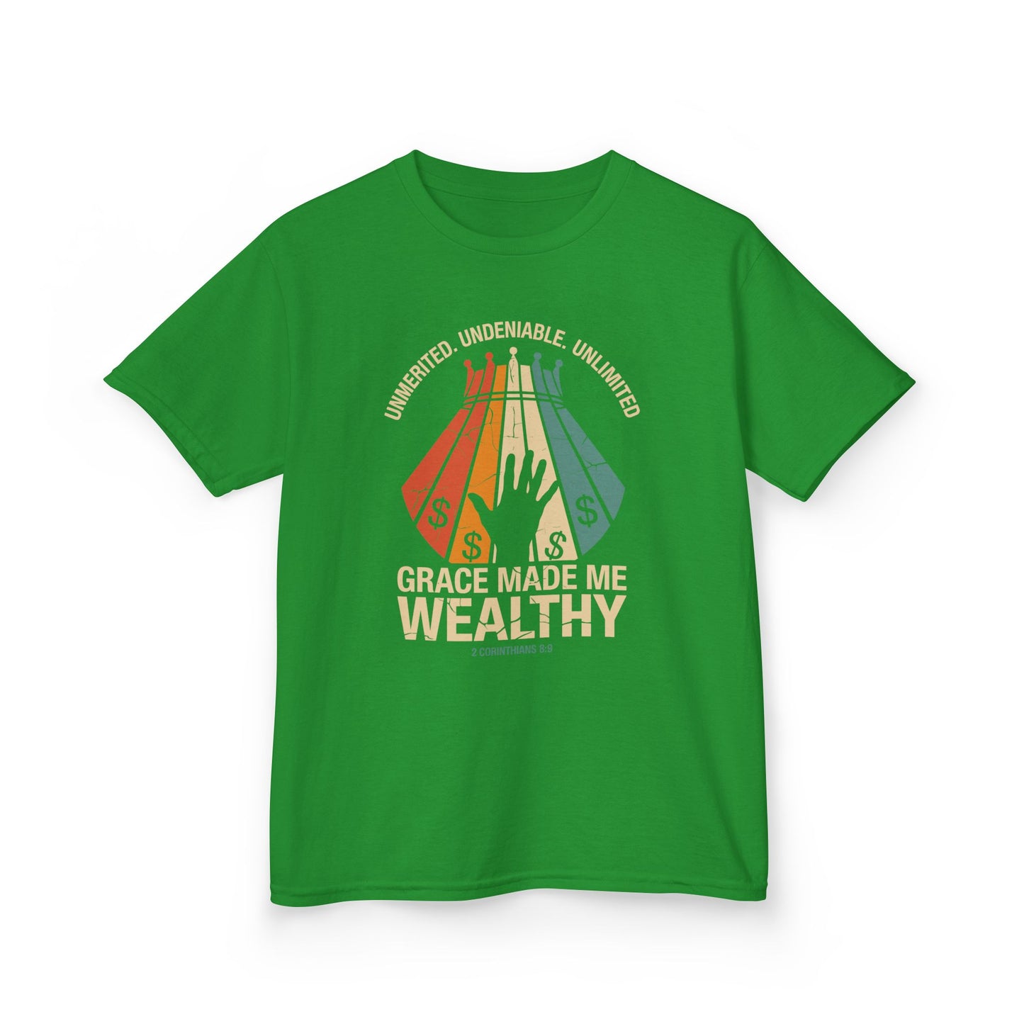 Grace Made Me Wealthy Kids Tee