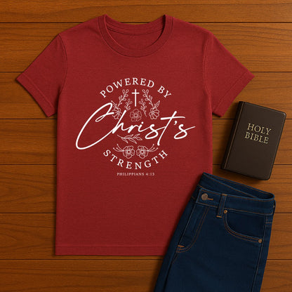 Powered By Christ  Tee