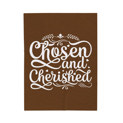 Chosen & Cherished Velveteen Plush Blanket