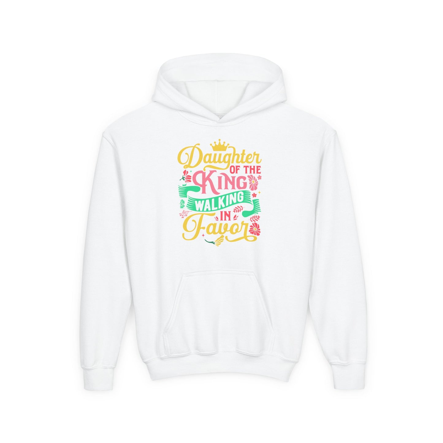 Daughter of the King walking in favor Youth Hoodie