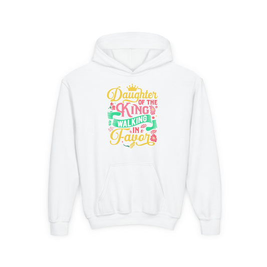 Daughter of the King walking in favor Youth Hoodie