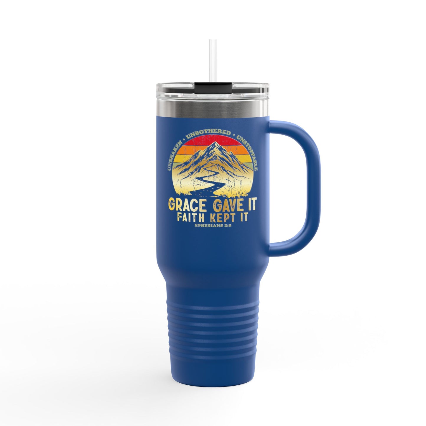 Grace Gave It. Faith Kept It. Travel Mug -