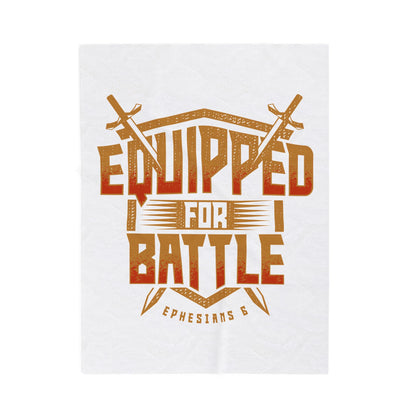 Equipped for Battle Velveteen Plush Blanket