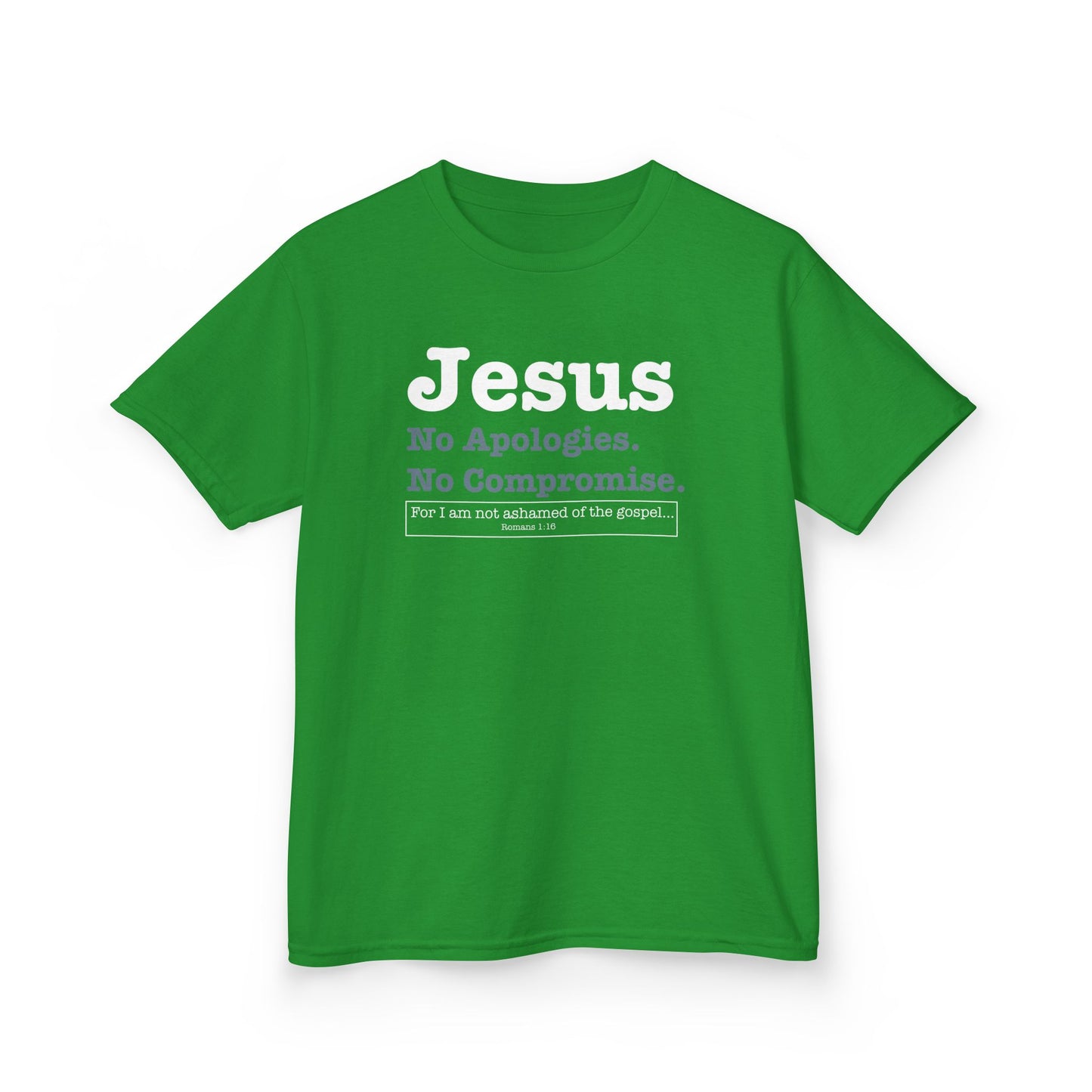 Jesus. No Apologies. No Compromises Kids Tee