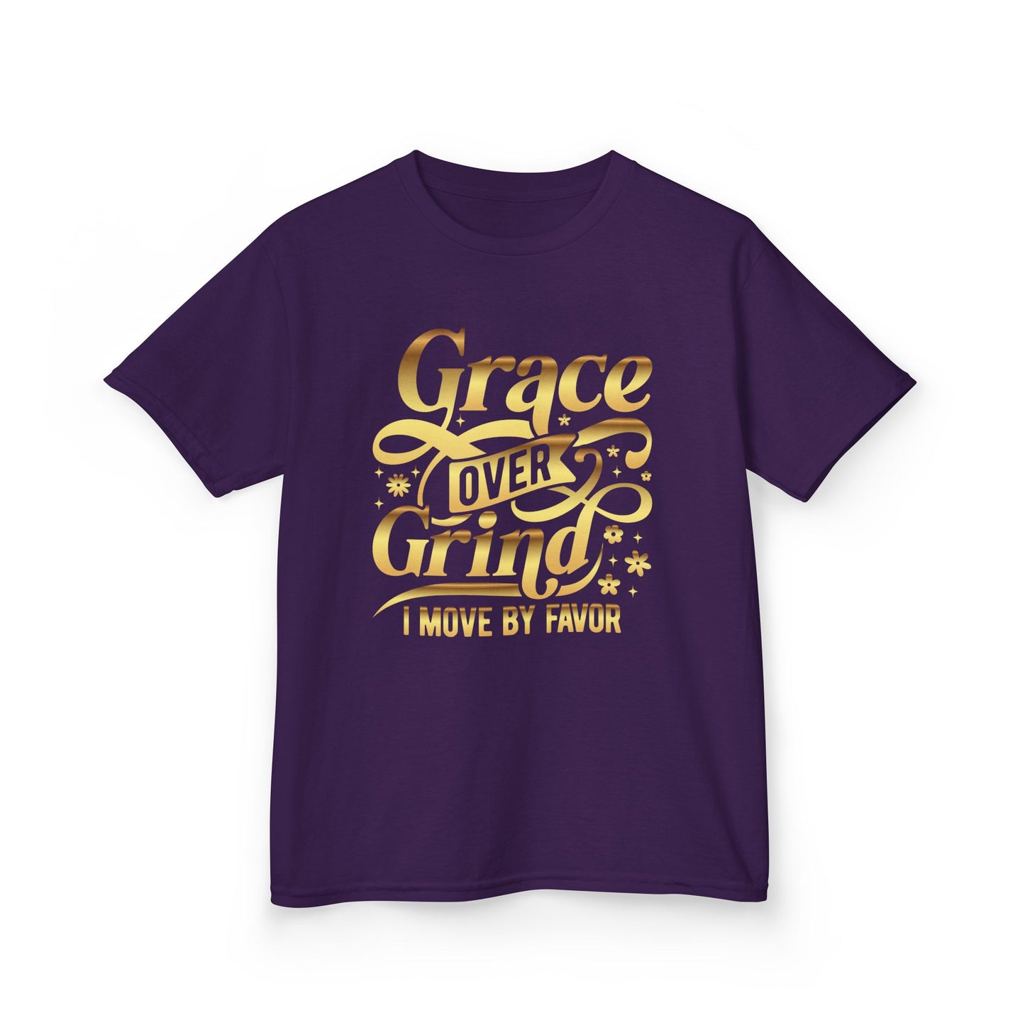 Grace Over Grind. I move by Favor Kids Tee