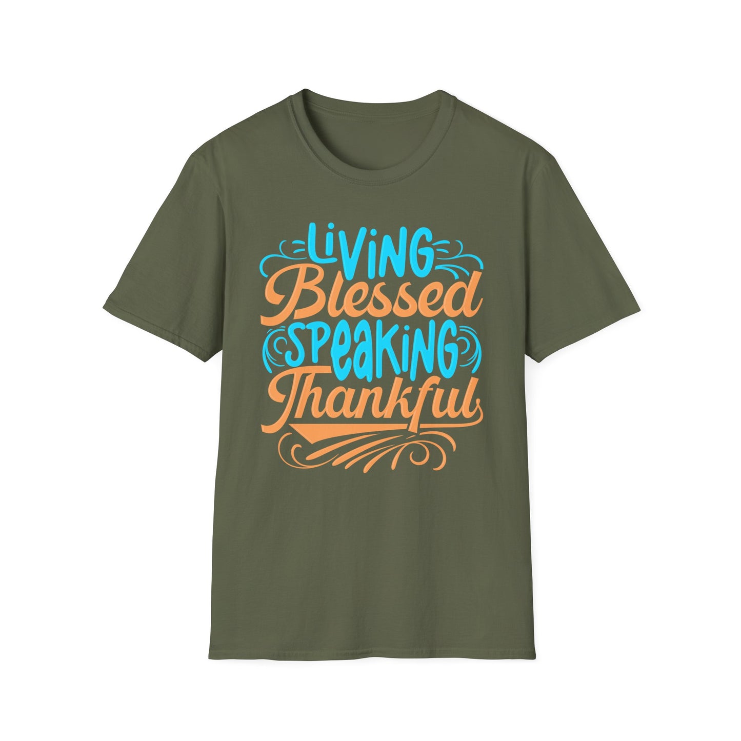 Living Blessed, Speaking Thankful Tee