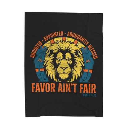 Favor Ain’t Fair Velveteen Plush Blanket