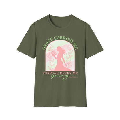 Grace Carried Me, Purpose Keeps Me Going Tee