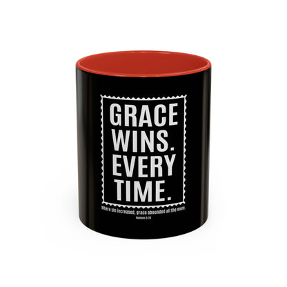 Grace Wins. Every Time Coffee Mug