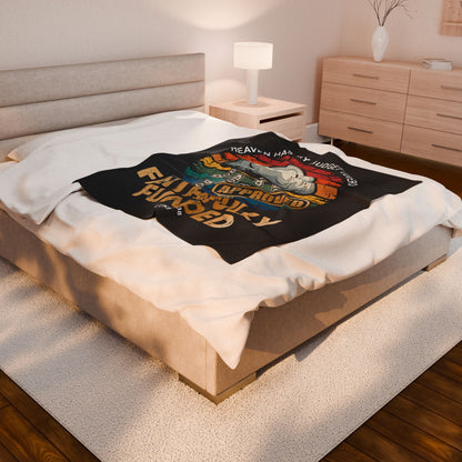 Faithfully Funded Velveteen Plush Blanket