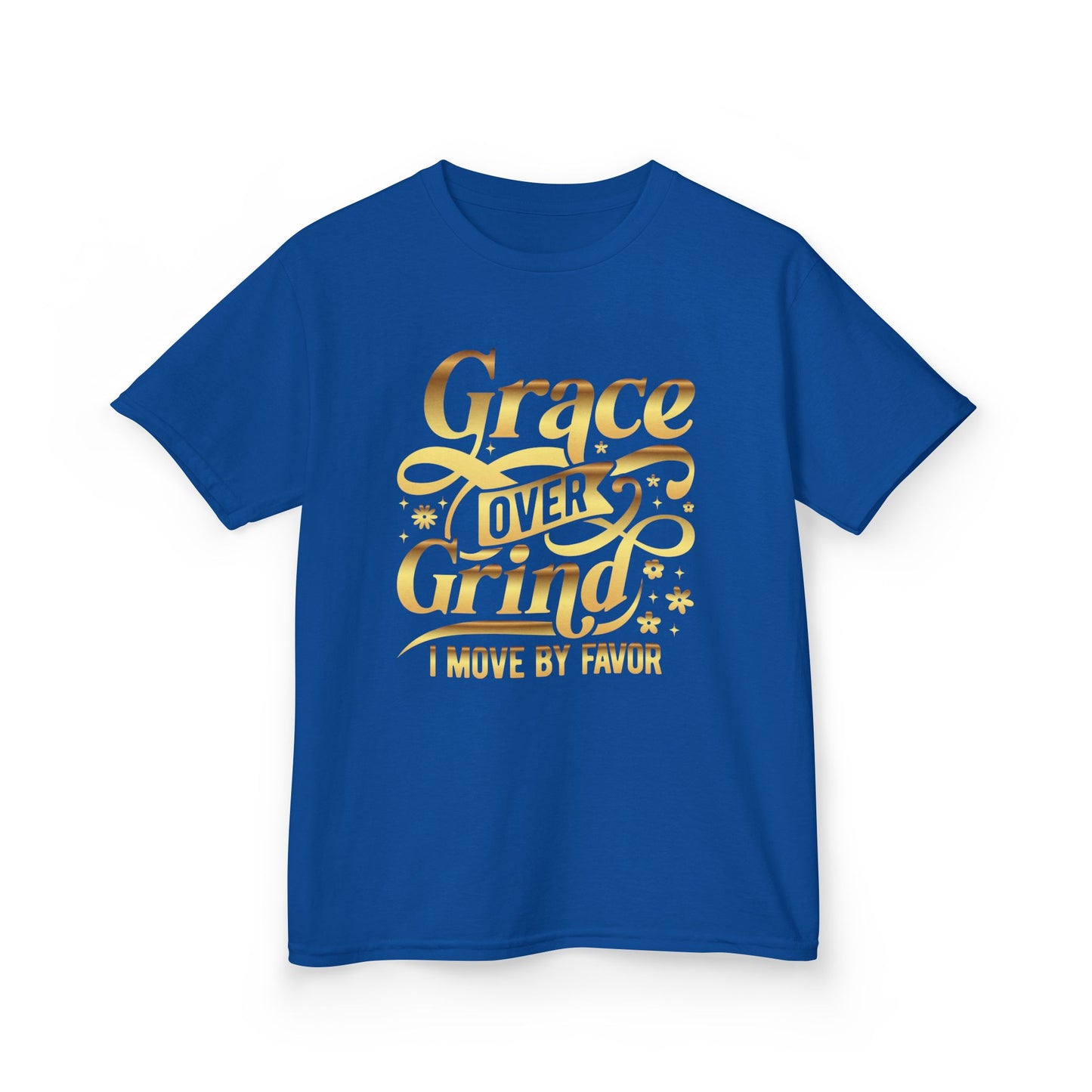 Grace Over Grind. I move by Favor Kids Tee