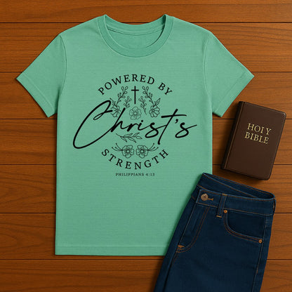 Powered By Christ  Tee