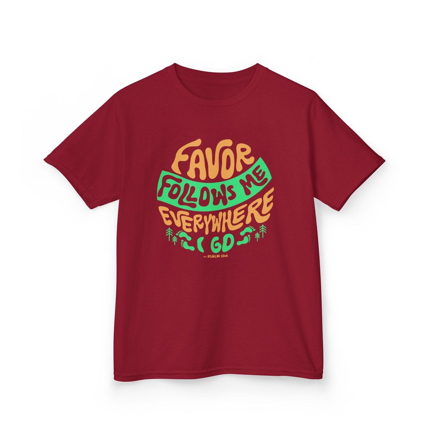 Favor Follows Me Everywhere I Go Kids Tee