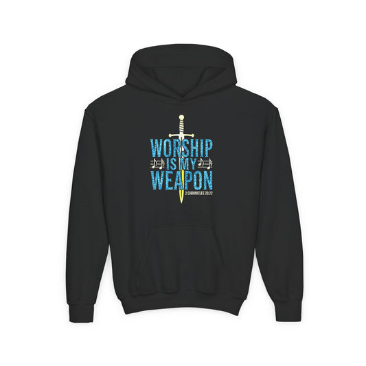Worship is My Weapon Youth Hoodie