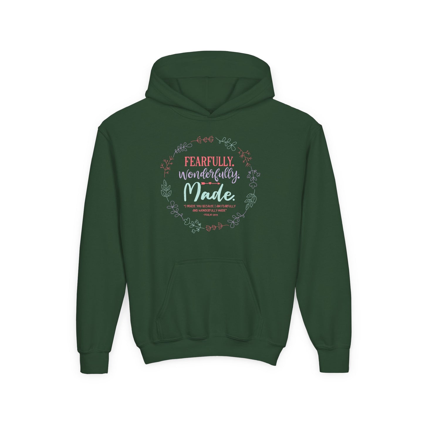 Fearfully. Wonderfully. Made Youth Hoodie