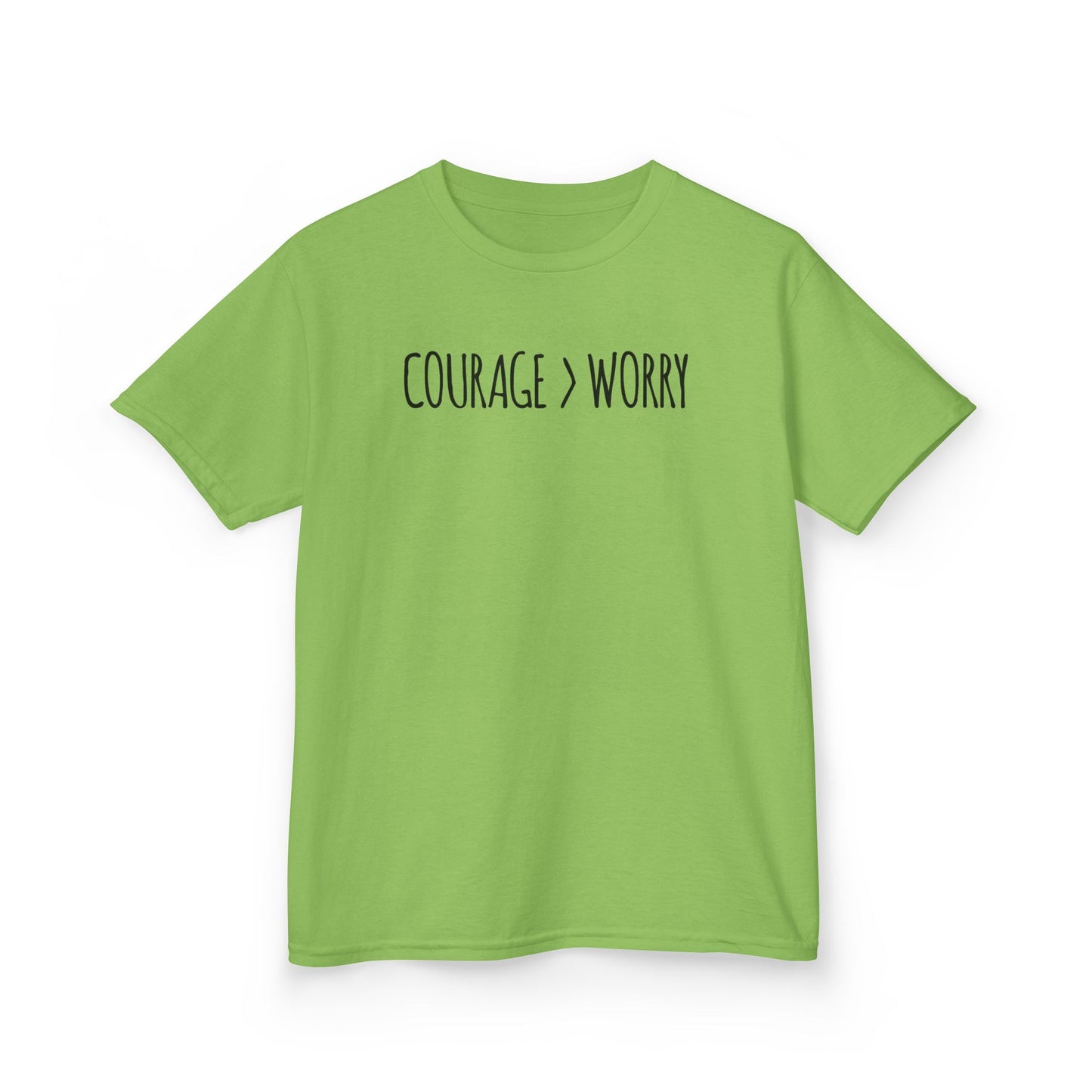 Courage > Worry Kids Tee