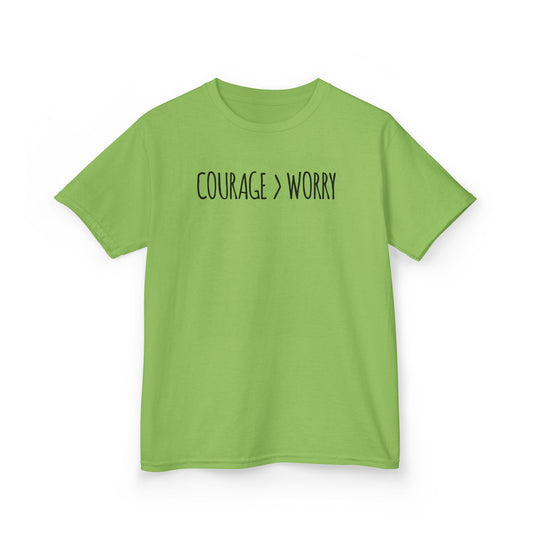 Courage > Worry Kids Tee
