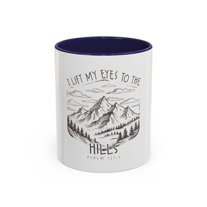 I lift my eyes to the hills Coffee Mug