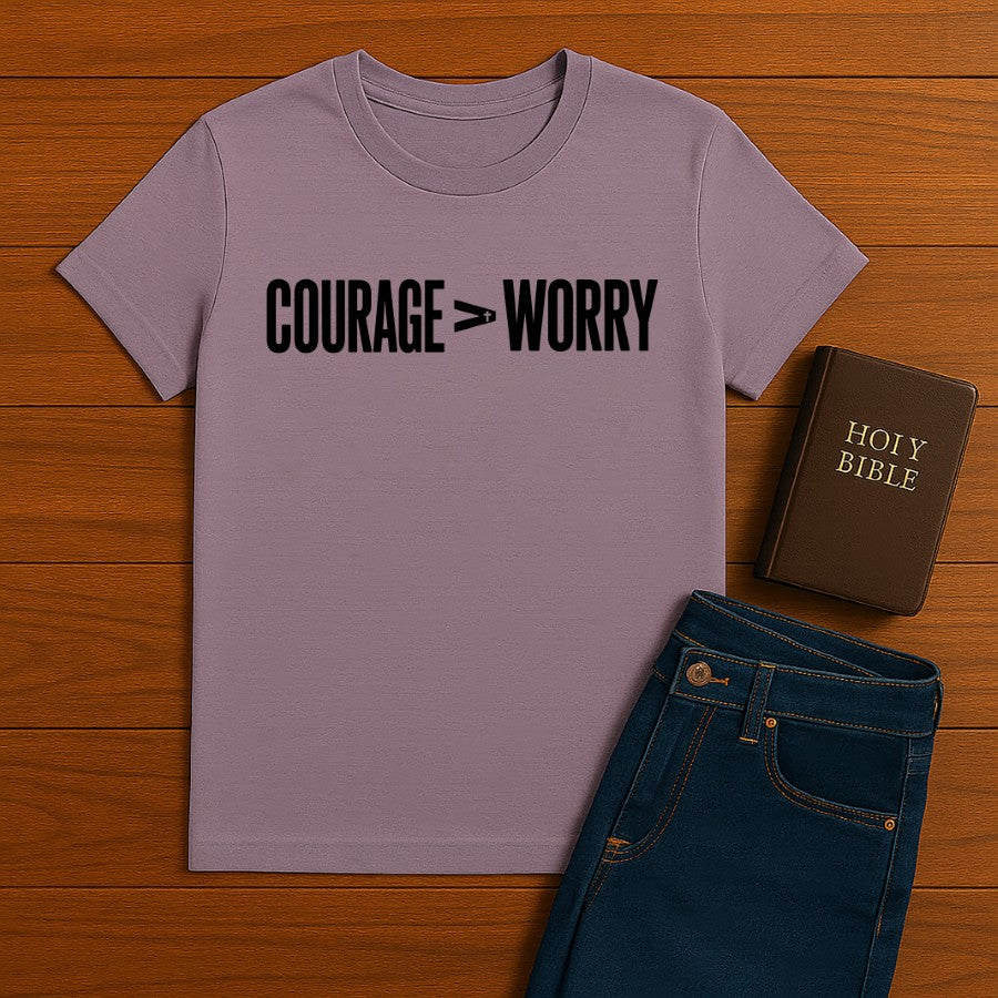 Courage > Worry Tee