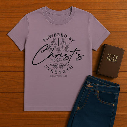 Powered By Christ  Tee