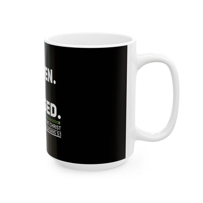 FORGIVEN. FREE. FOCUSED Ceramic Mug