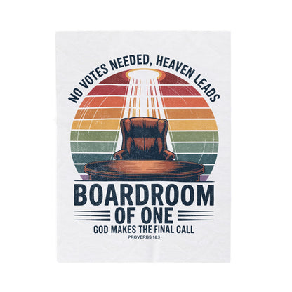 Boardroom of One Velveteen Plush Blanket