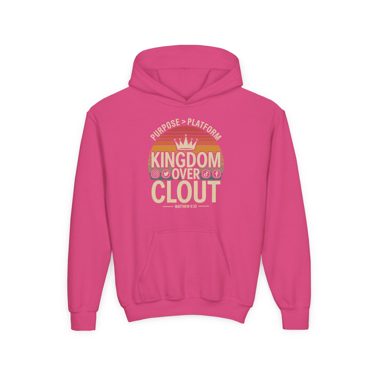 Kingdom Over Clout Youth Hoodie