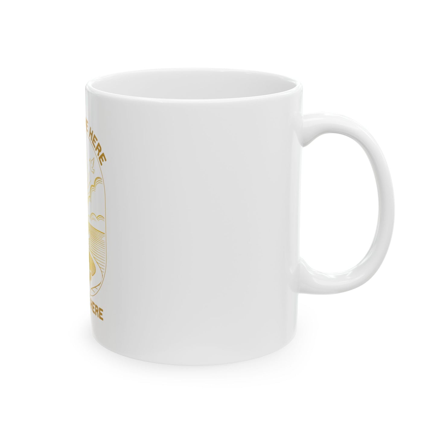 Faith Got me Here. Favor keeps me moving Ceramic Mug