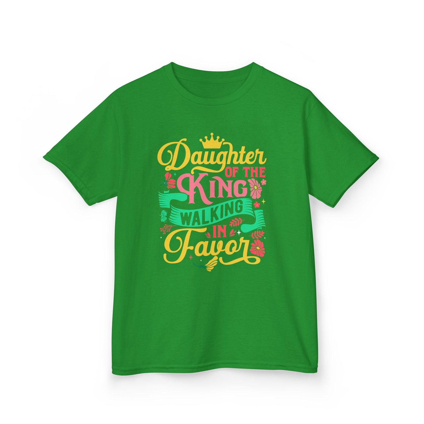 Daughter of the King walking in favor Kids Tee