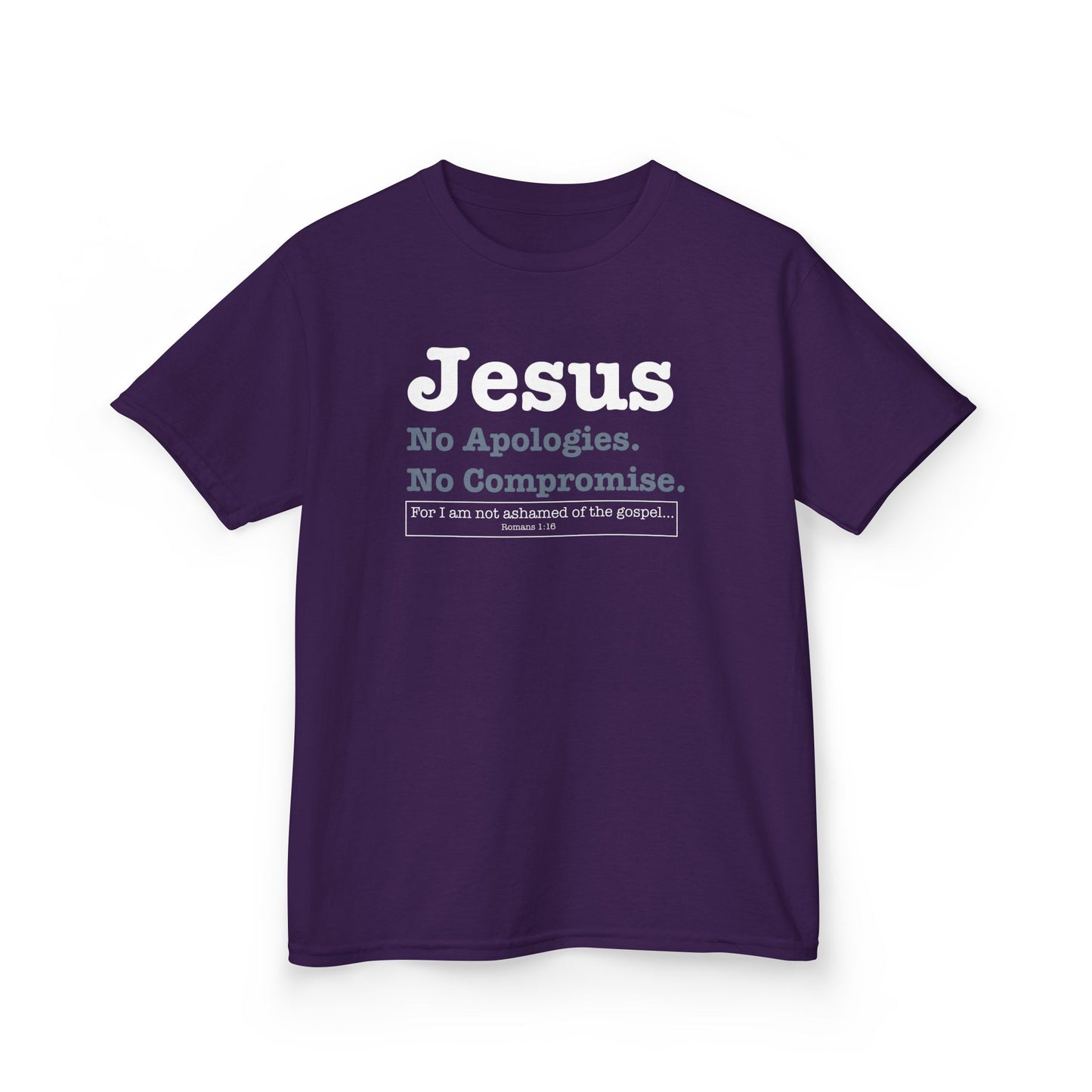 Jesus. No Apologies. No Compromises Kids Tee
