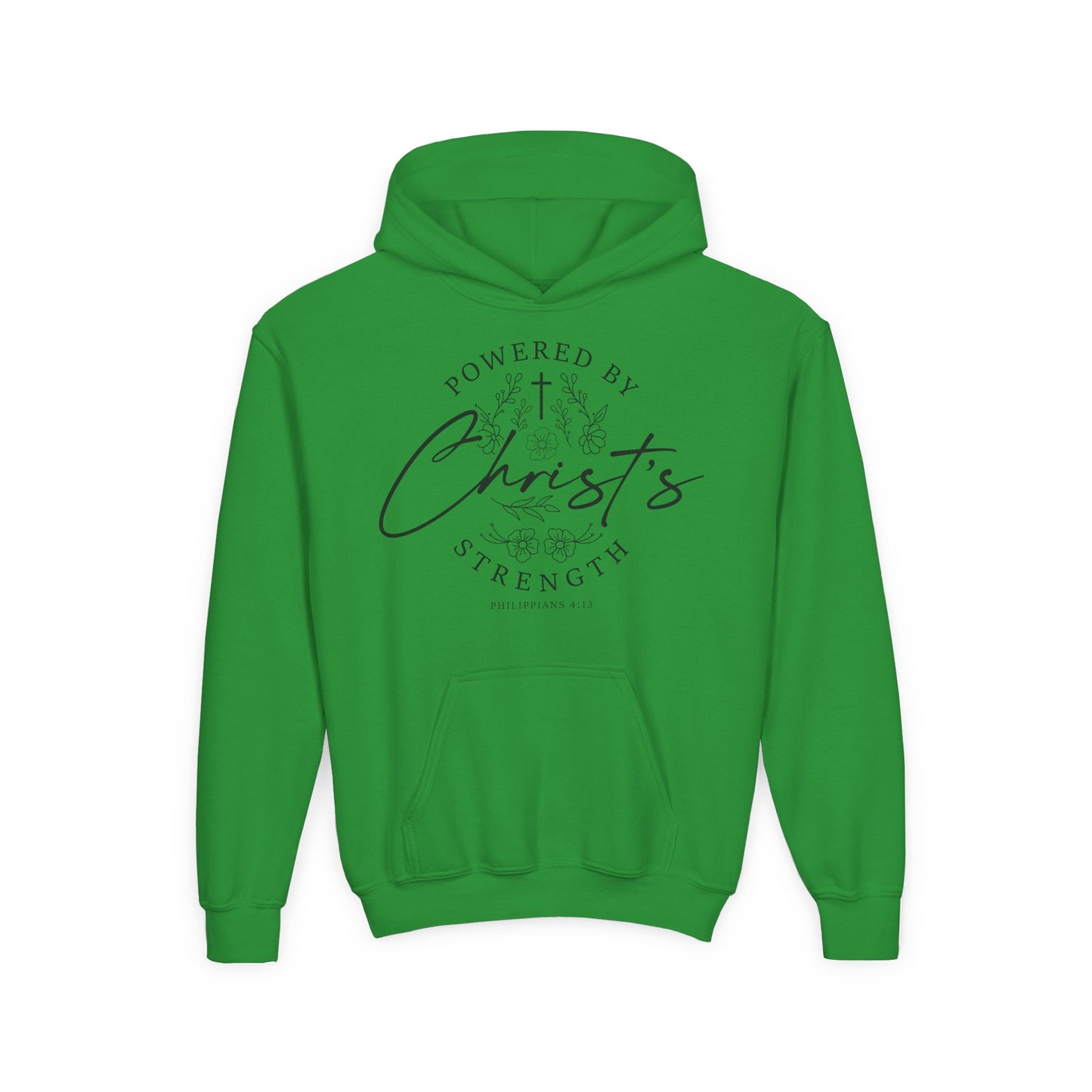 Powered by Christ’s Strength Youth Hoodie