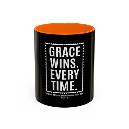 Grace Wins. Every Time Coffee Mug