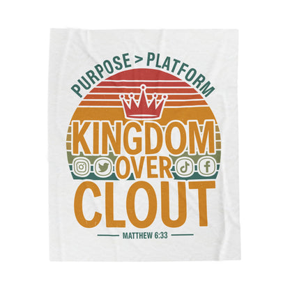 Kingdom Over Clout Velveteen Plush Blanket