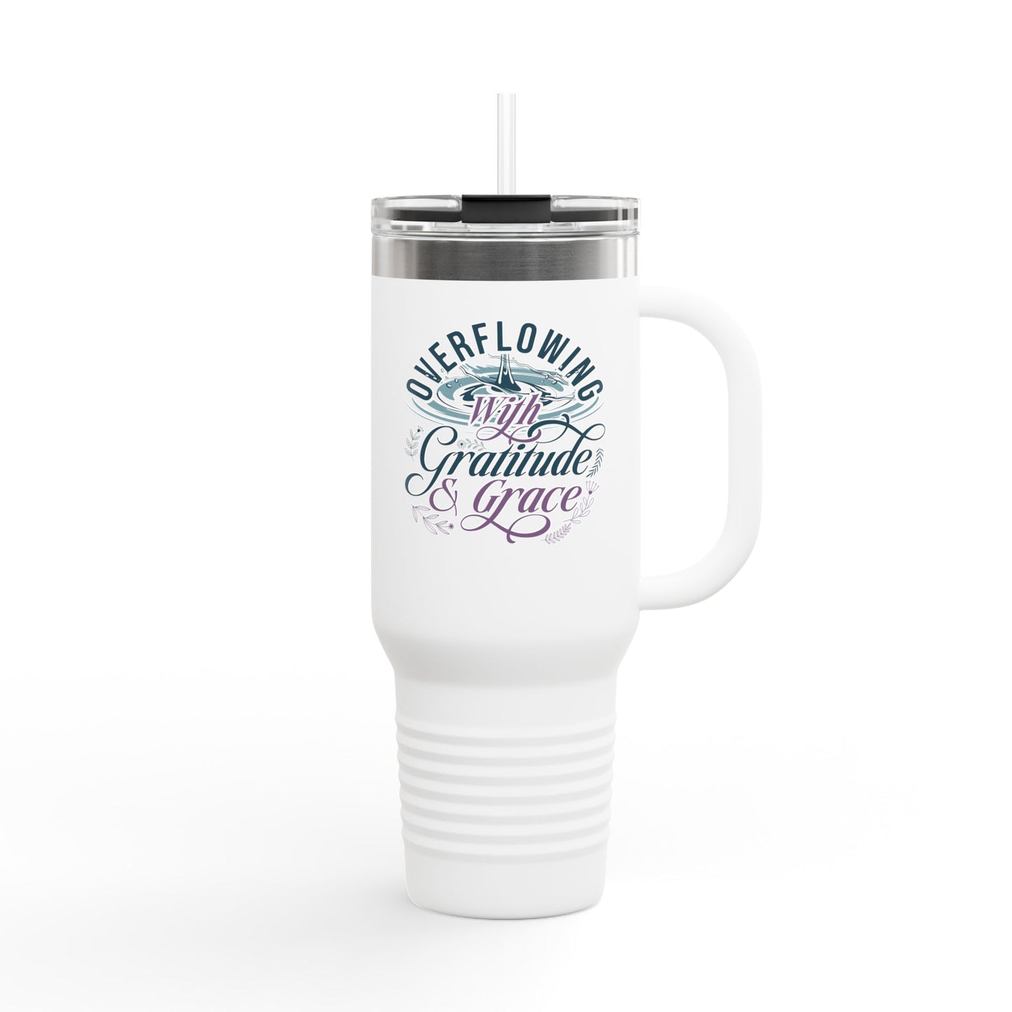 Overflowing with Gratitude & Grace Travel Mug