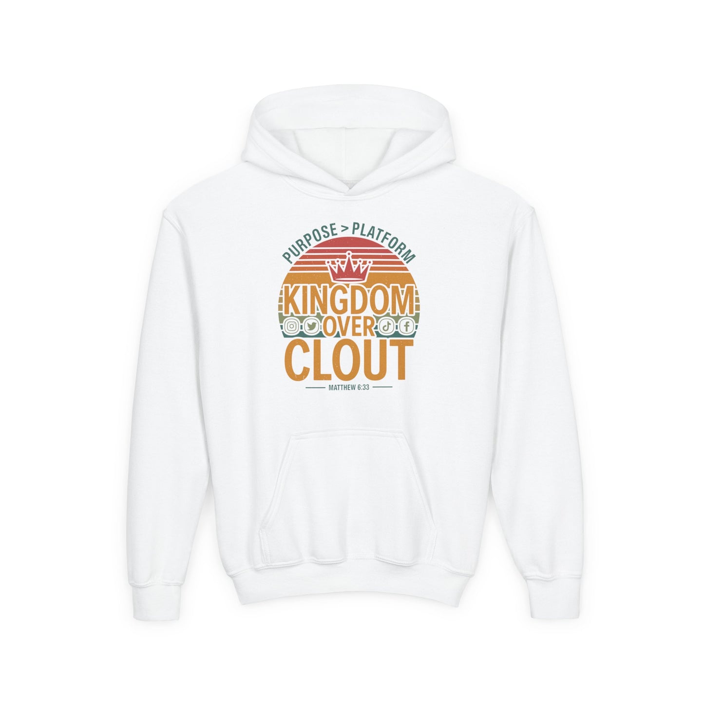 Kingdom Over Clout Youth Hoodie