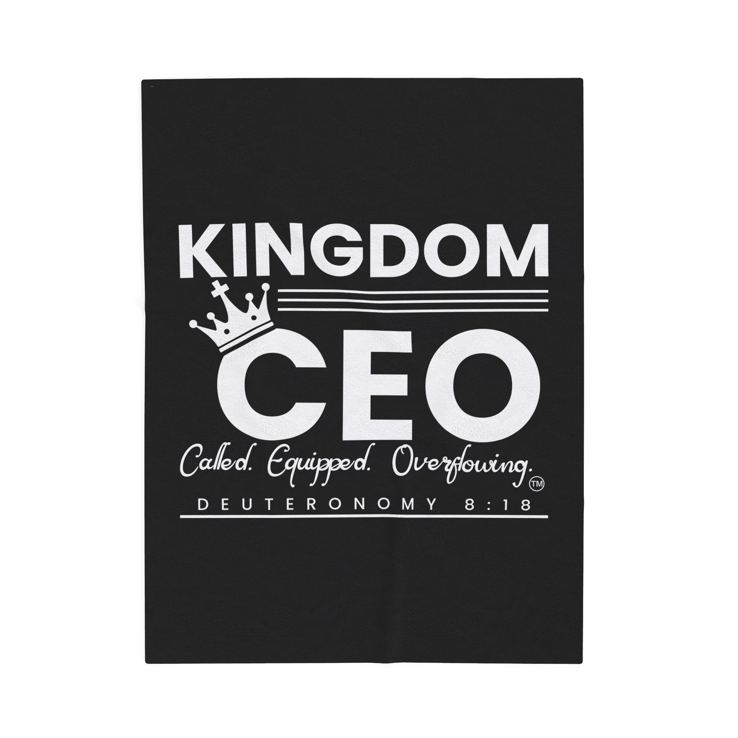 CEO: Christ Empowers Ownership Velveteen Plush Blanket