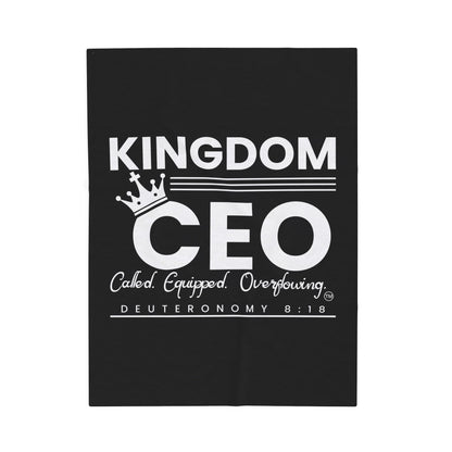 CEO: Christ Empowers Ownership Velveteen Plush Blanket